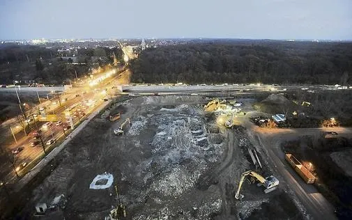 Abbruch AOK Gebäude Hannover Luftaufnahme